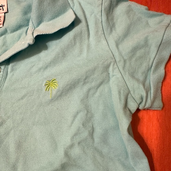 Lilly Pulitzer Turquoise Polo Size M - Picture 2 of 3